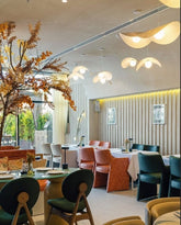 Cloud Chandelier & Eggshell Frames