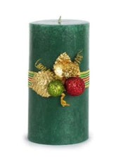 Christmas Green Pillars