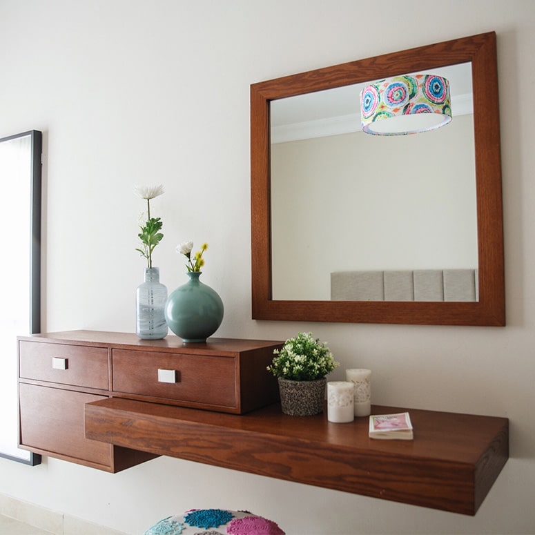 Floating Dresser + Mirror