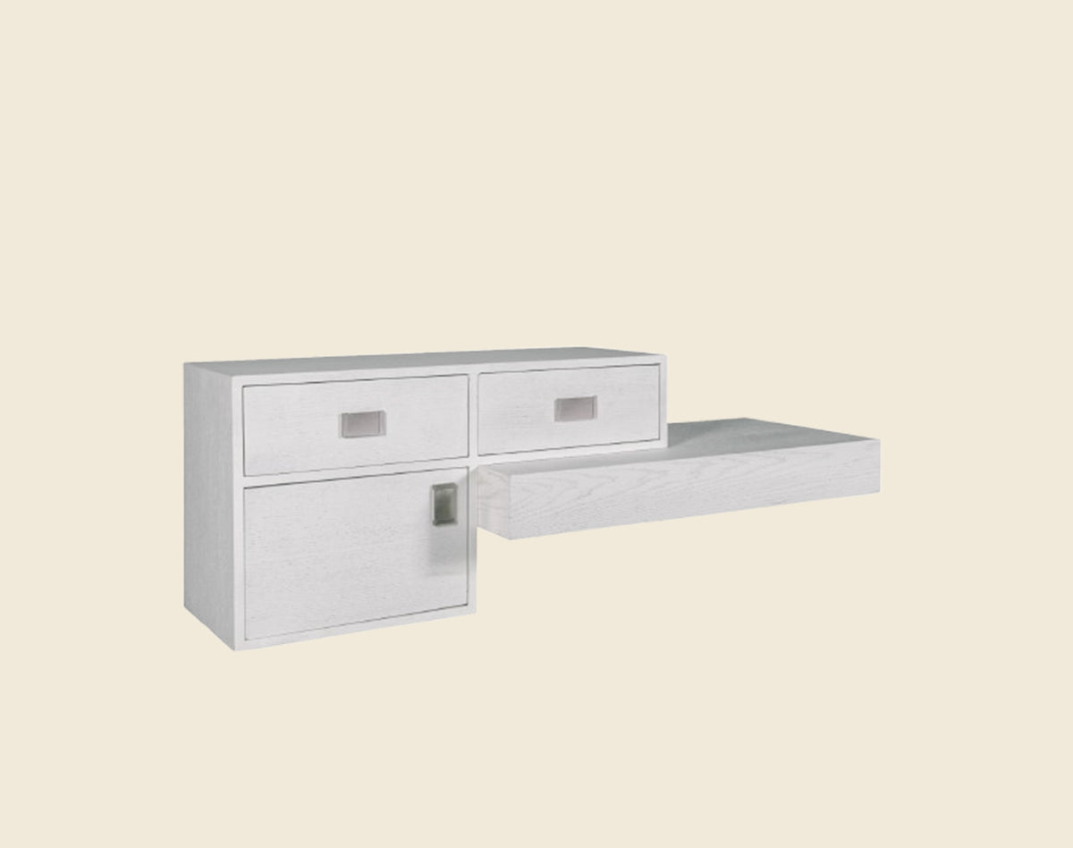 Floating Dresser + Mirror