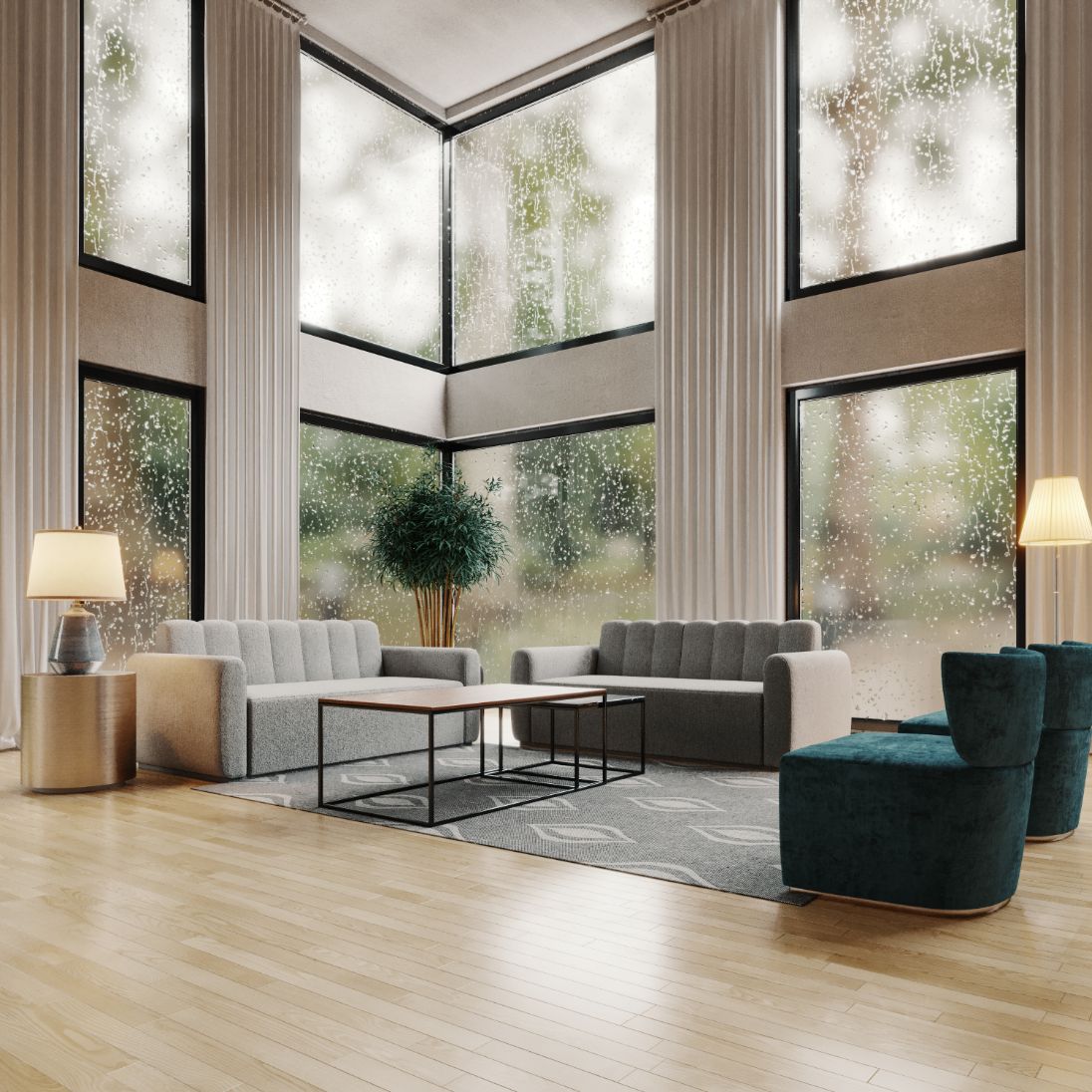Plush Sofa -