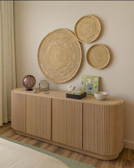 Ribbed cabinet